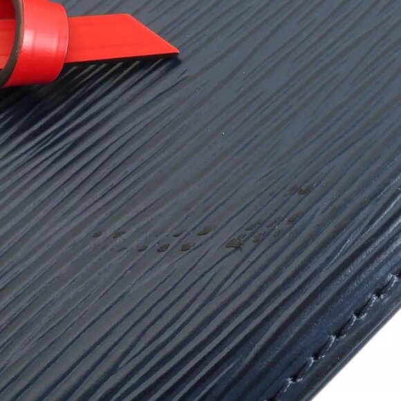 Auth LOUIS VUITTON Epi Neo Noe Handbag Shoulder Bag Navy/Red Epi Leather - Picture 12 of 16